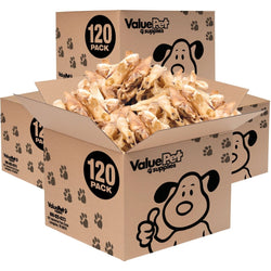 ValueBull Lamb Ears Dog Chews, Varied Shapes, Sizes & Colors, 480 ct Bulk Pack - ValuePetSupplies