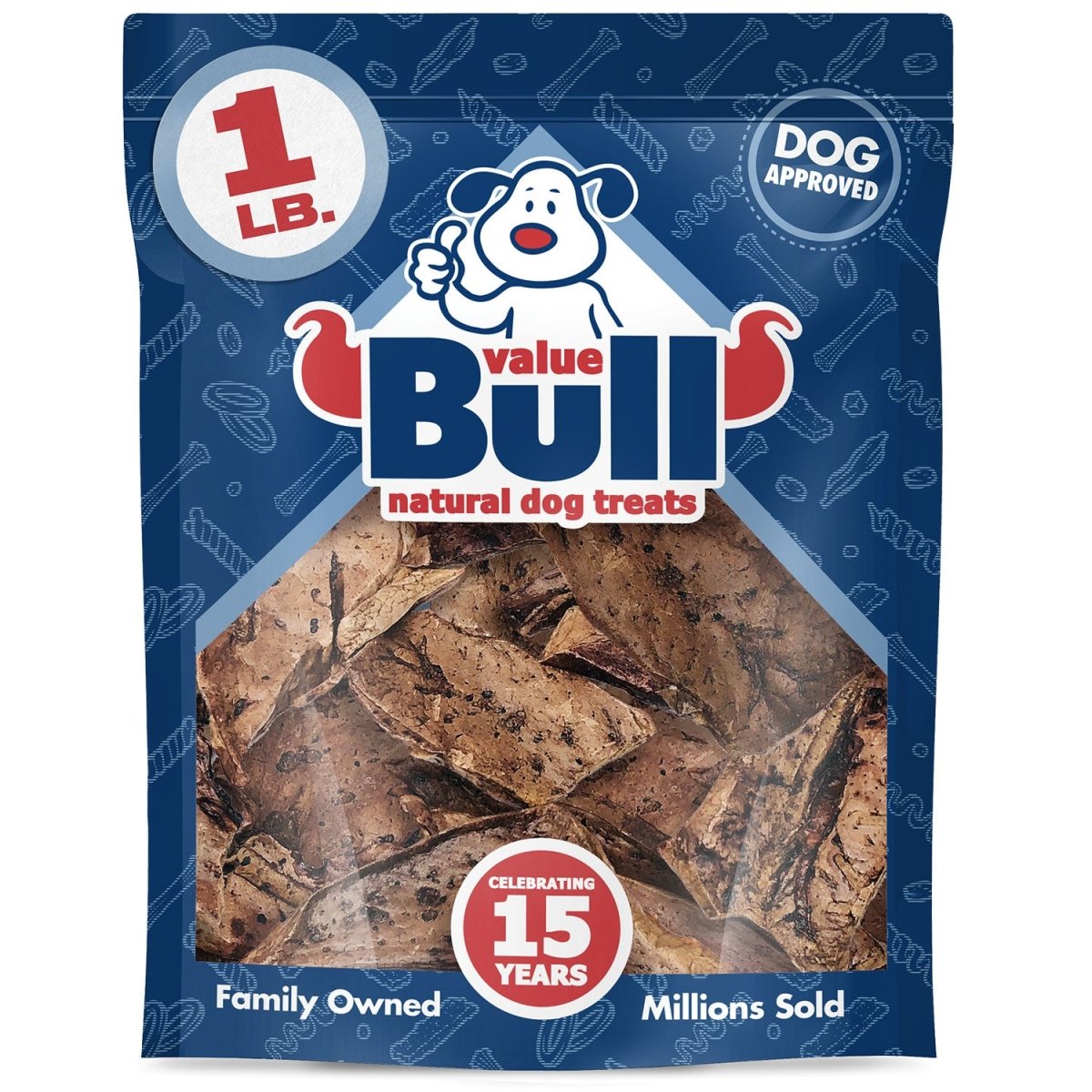 ValueBull NZ Lamb Lung Dog Chews, Sliced, 1 Pound - ValuePetSupplies