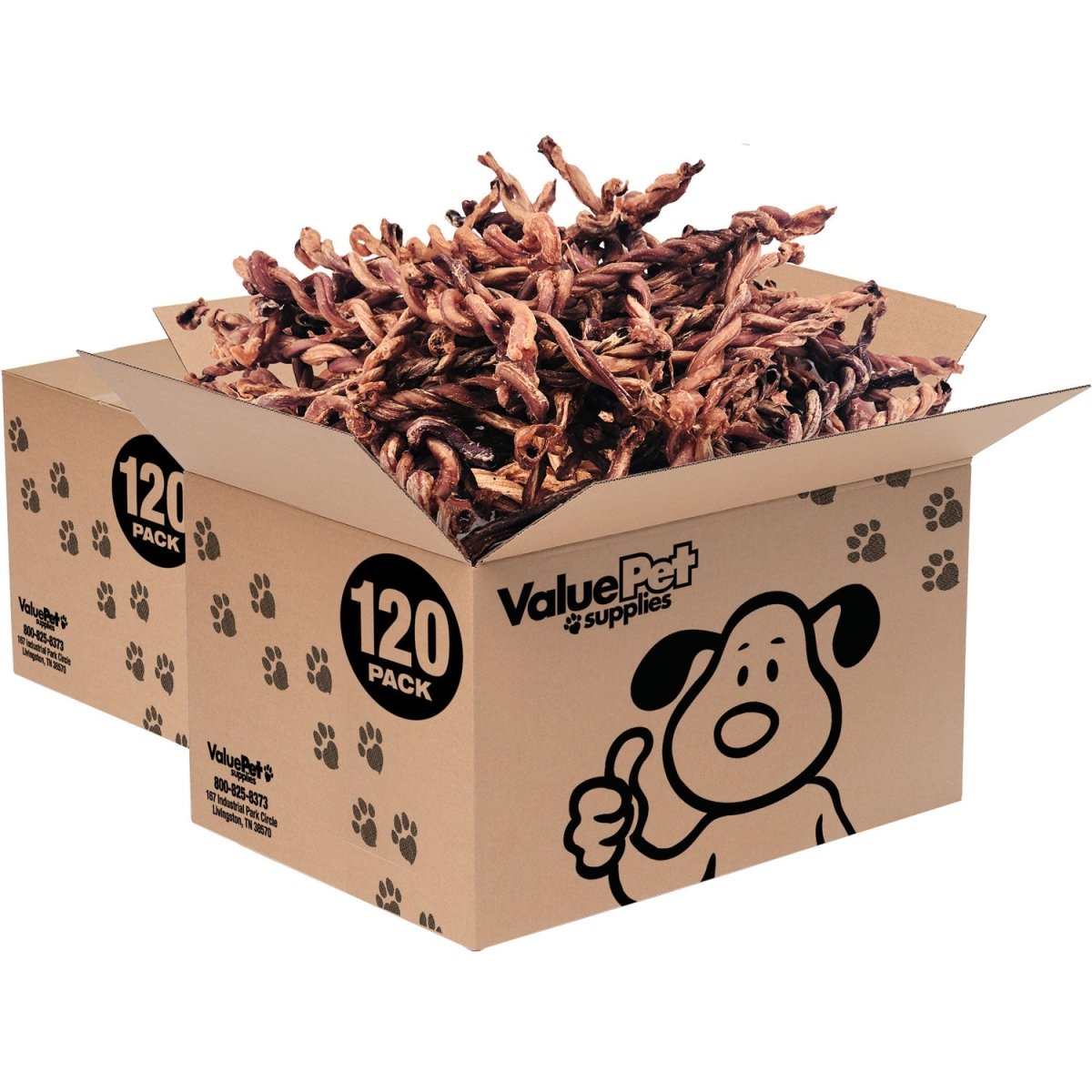 ValueBull Pizzle Twists, Premium Lamb, 240 Count Wholesale Pack - Lamb - 240 Pizzles