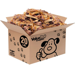 ValueBull Lamb Trachea for Dogs, Premium, 4 - 9 Inch, 20 Pound BULK PACK - ValuePetSupplies