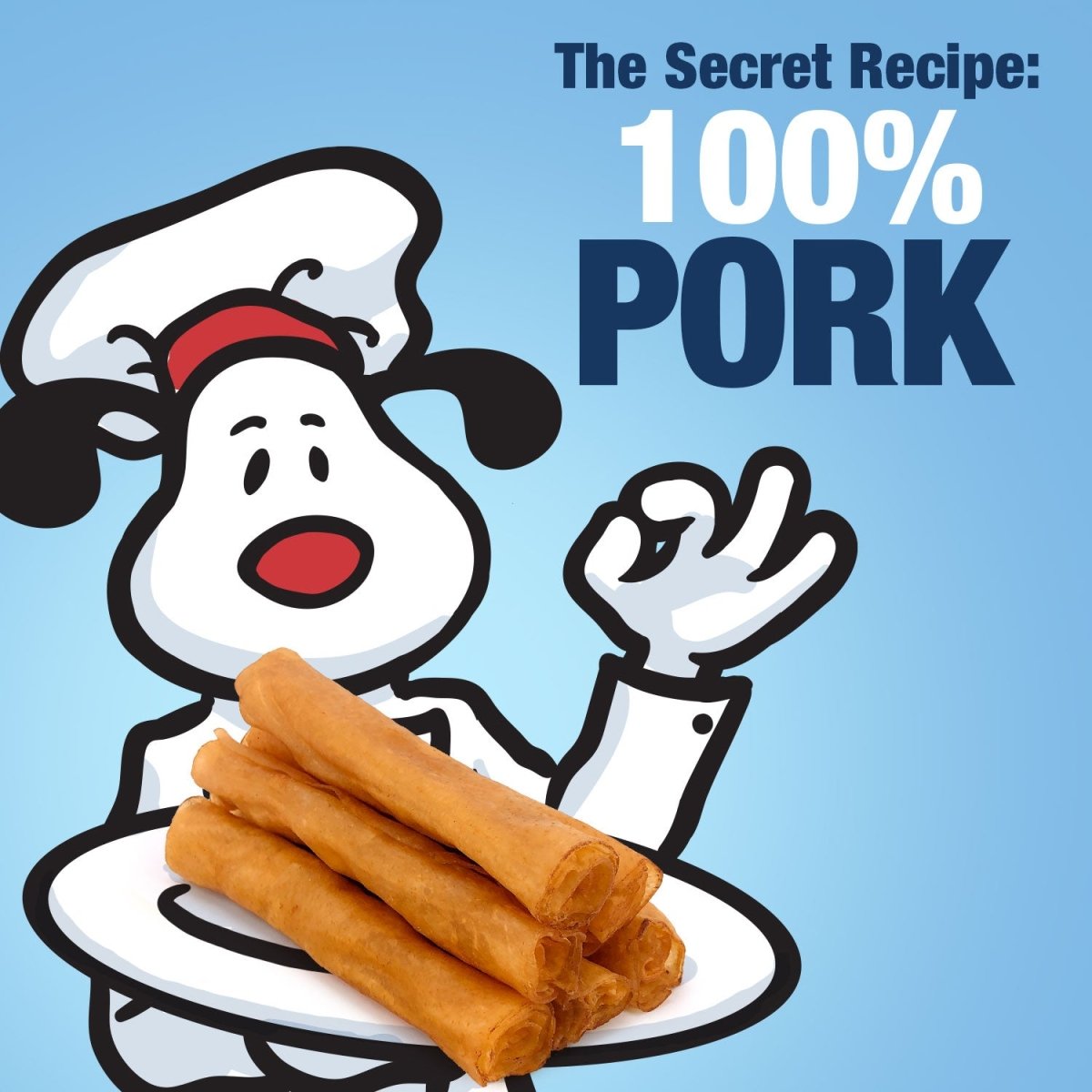 ValueBull USA Pig Skin Retriever Rolls, 6 Inch, Smoked, 100 Count BULK PACK - ValuePetSupplies