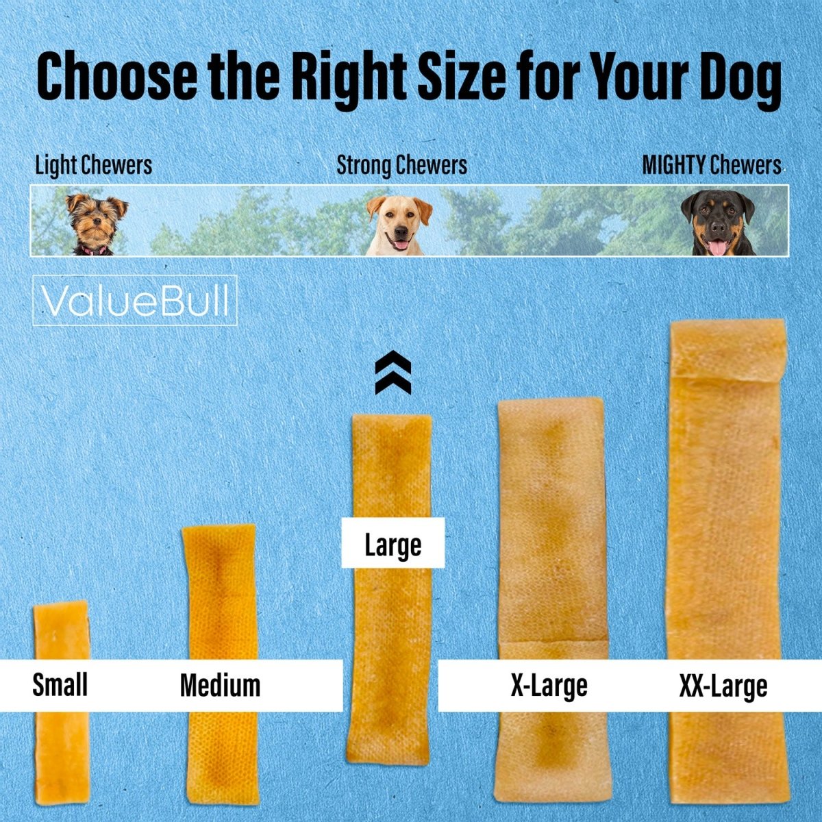 ValueBull Himalayan Yak Cheese Dog Chews, Large, 10 ct - Large - 10 Bars