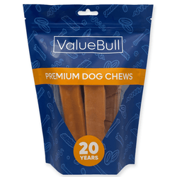 ValueBull Himalayan Yak Cheese Dog Chews, Pumpkin, Large, 5 Count - ValuePetSupplies