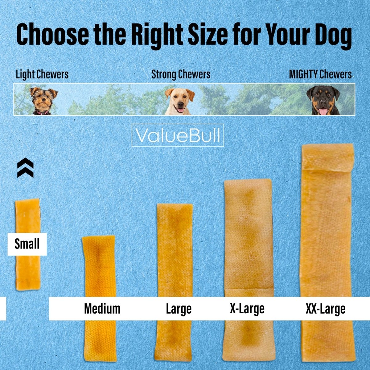 ValueBull Himalayan Yak Cheese Dog Chews, Small, 100 ct Wholesale Pack - Small - 100 Bars
