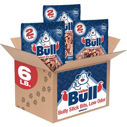 ValueBull Bully Stick Bits, Natural Dog Chews, 6 Pounds - ValuePetSupplies