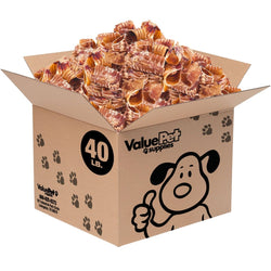 ValueBull Beef Trachea Bites, Premium, 40 Pound WHOLESALE PACK - ValuePetSupplies