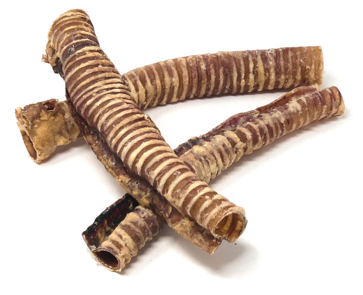 ValueBull Beef Trachea Dog Treats 10-12 Inch, 40 Count Bulk Pack - Beef - 40 Tubes
