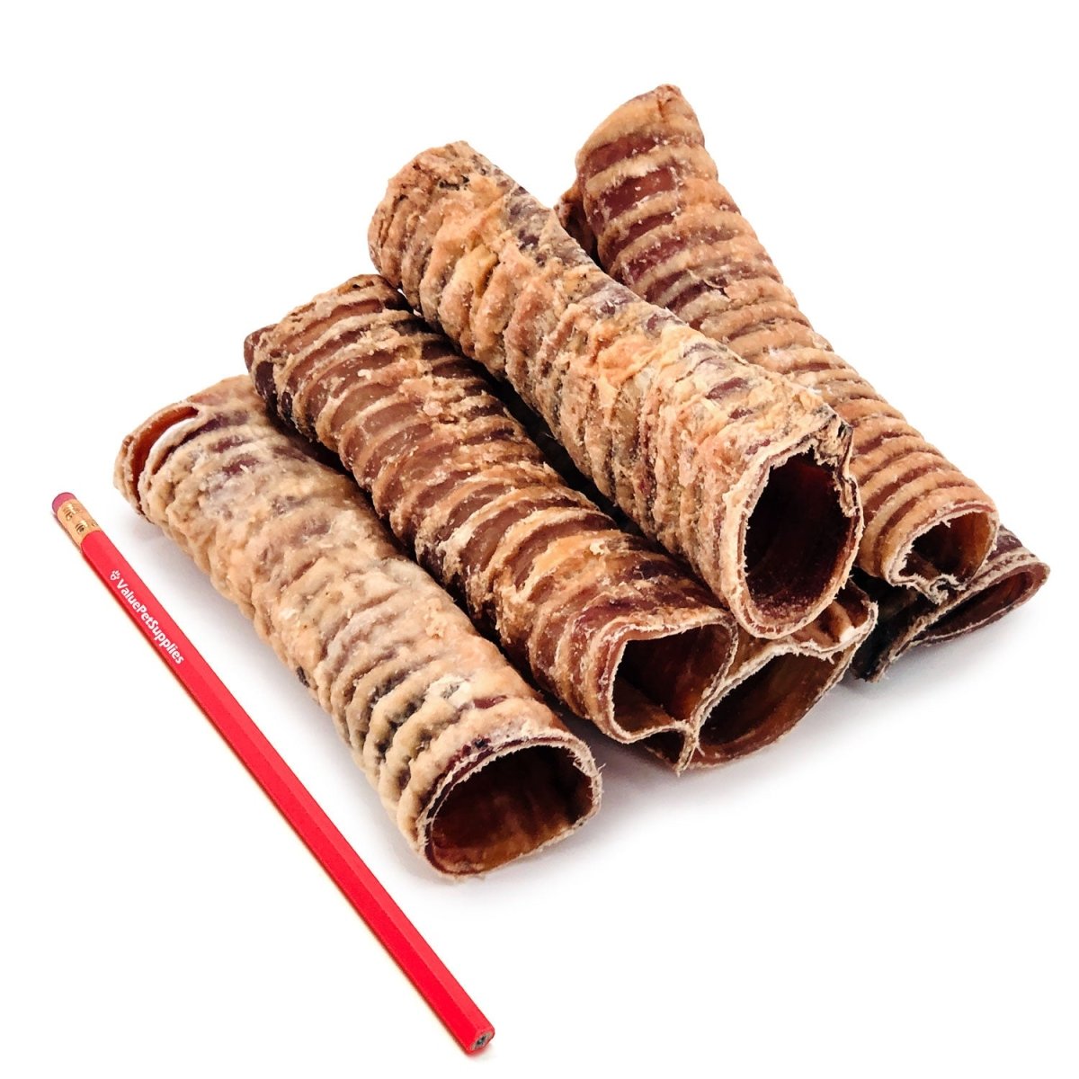 ValueBull Beef Trachea Dog Chews, Premium 5-6 Inch, 40 Pound Wholesale Pack - Tubes - 40 Pound