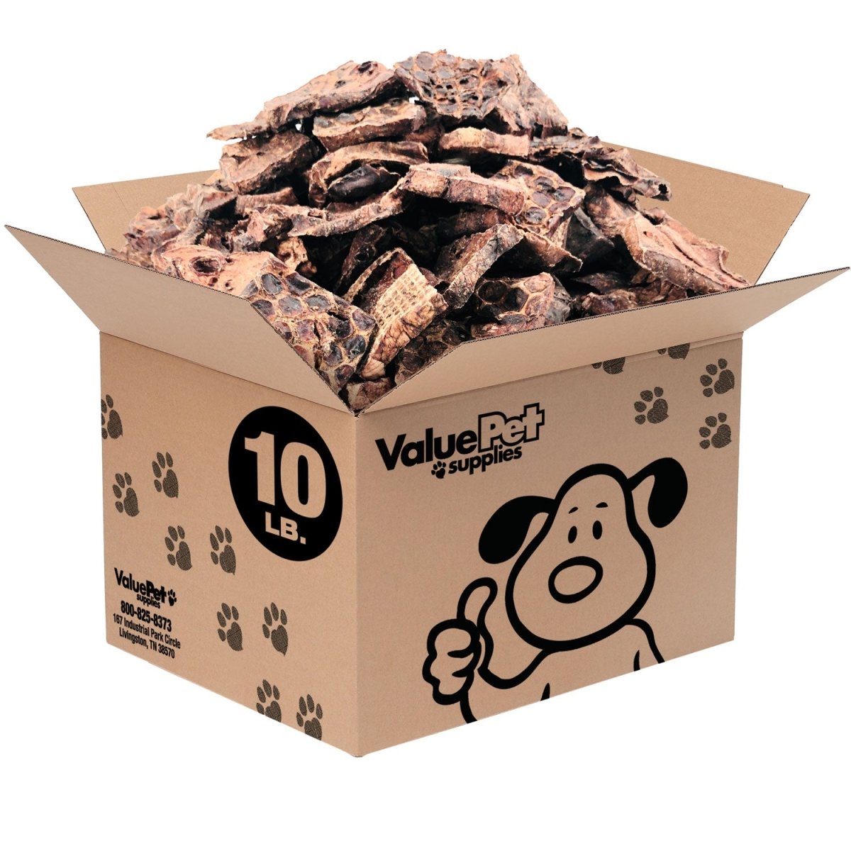 ValueBull Lamb Lung Wafers for Dogs, Premium 10 Pound BULK PACK - ValuePetSupplies