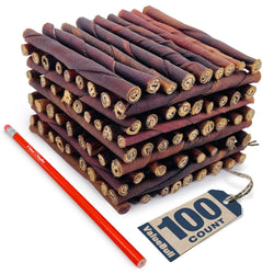 ValueBull USA Collagen Twists for Dogs, Bully Sticks & Rawhide Alternative, 5 Inch, 100 Count BULK PACK - ValuePetSupplies