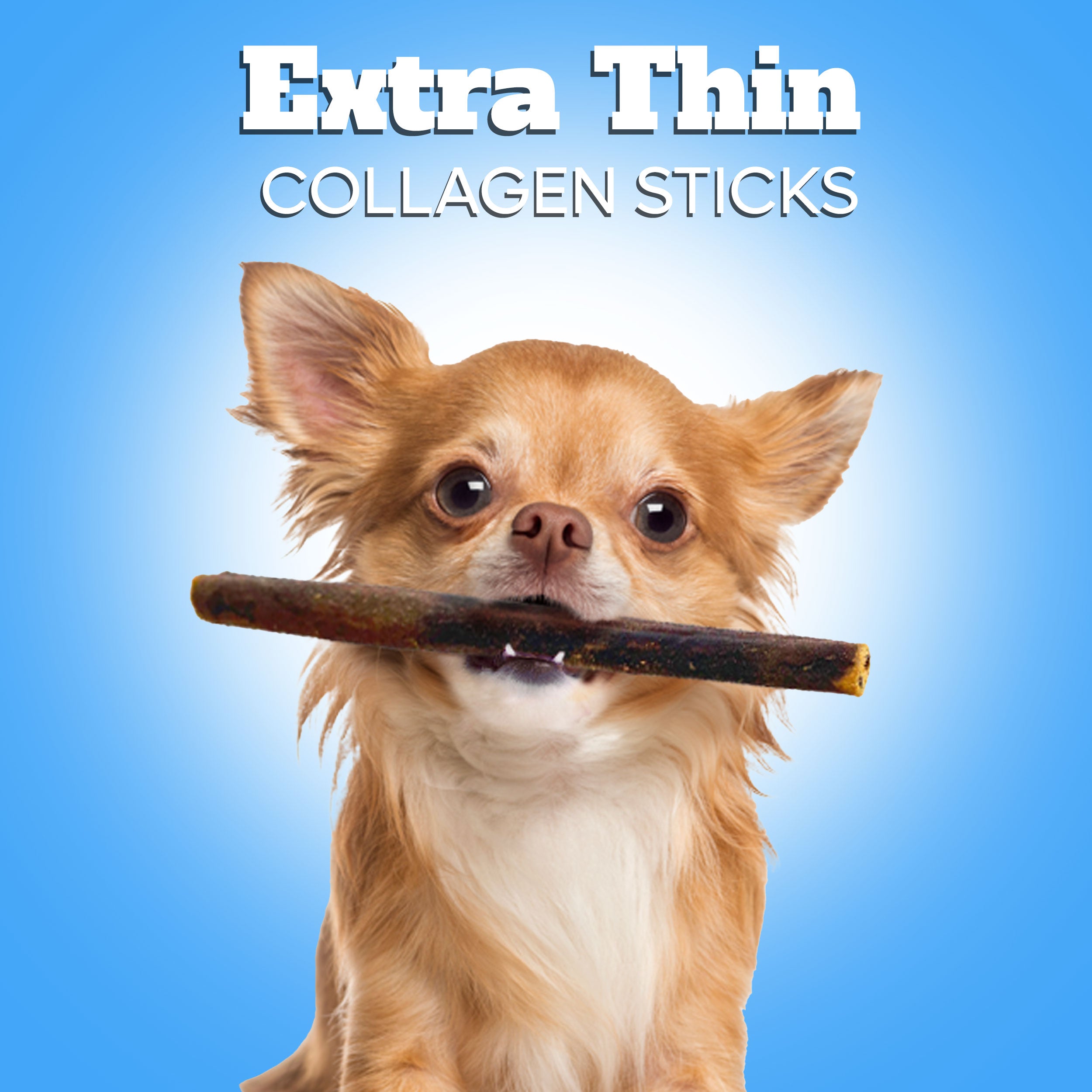 Collagen Sticks For Small Dogs | Extra-Thin