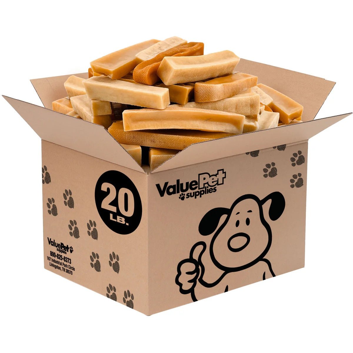 Bulk Medium Yak Cheese Chews for Dogs - ValuePetSupplies