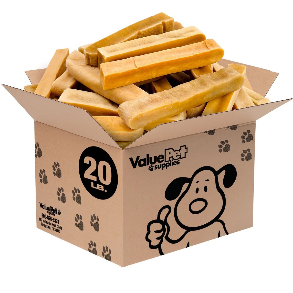 Bulk XX-Large Yak Cheese Chews for Dogs - ValuePetSupplies