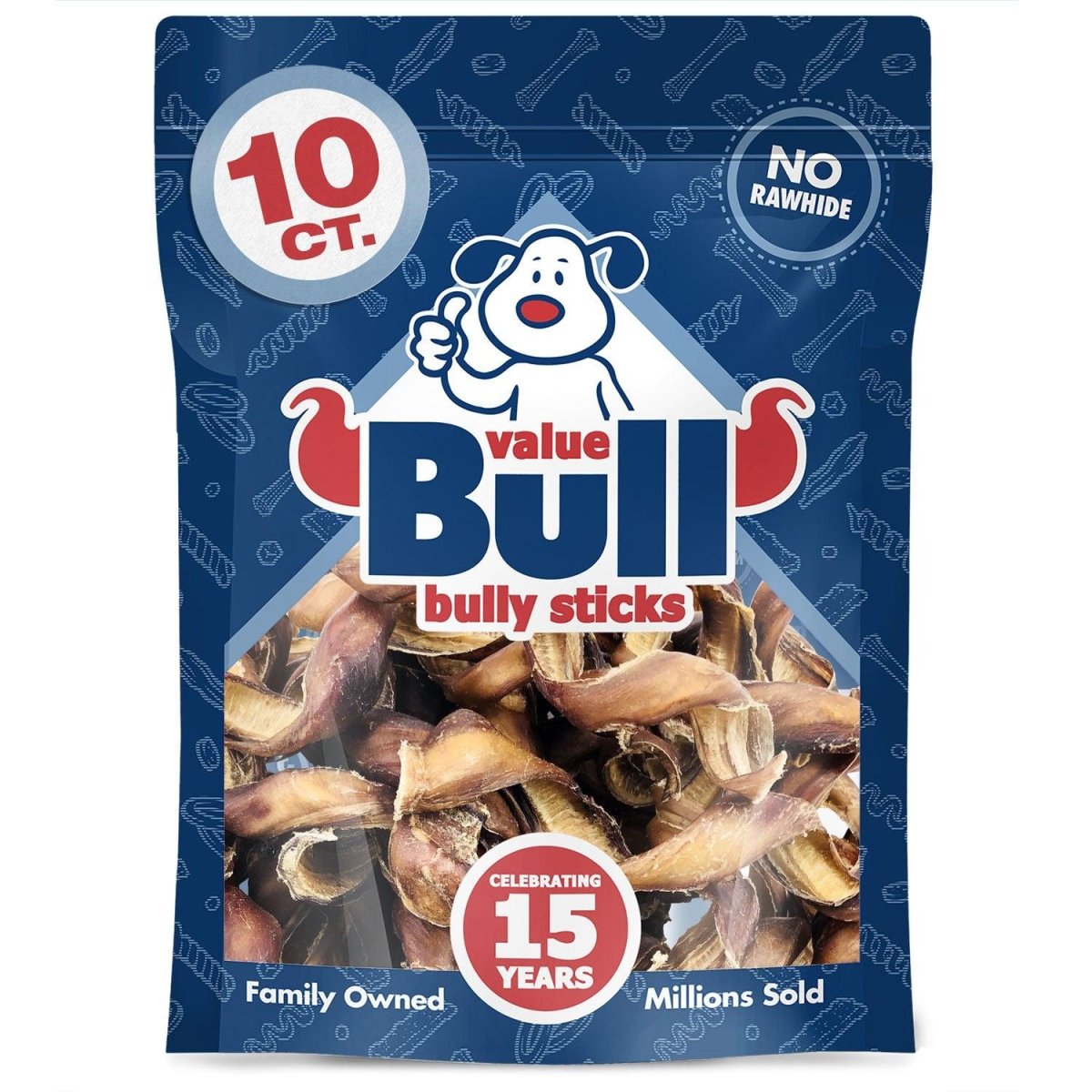 Curly Bully Sticks for Dogs - ValuePetSupplies