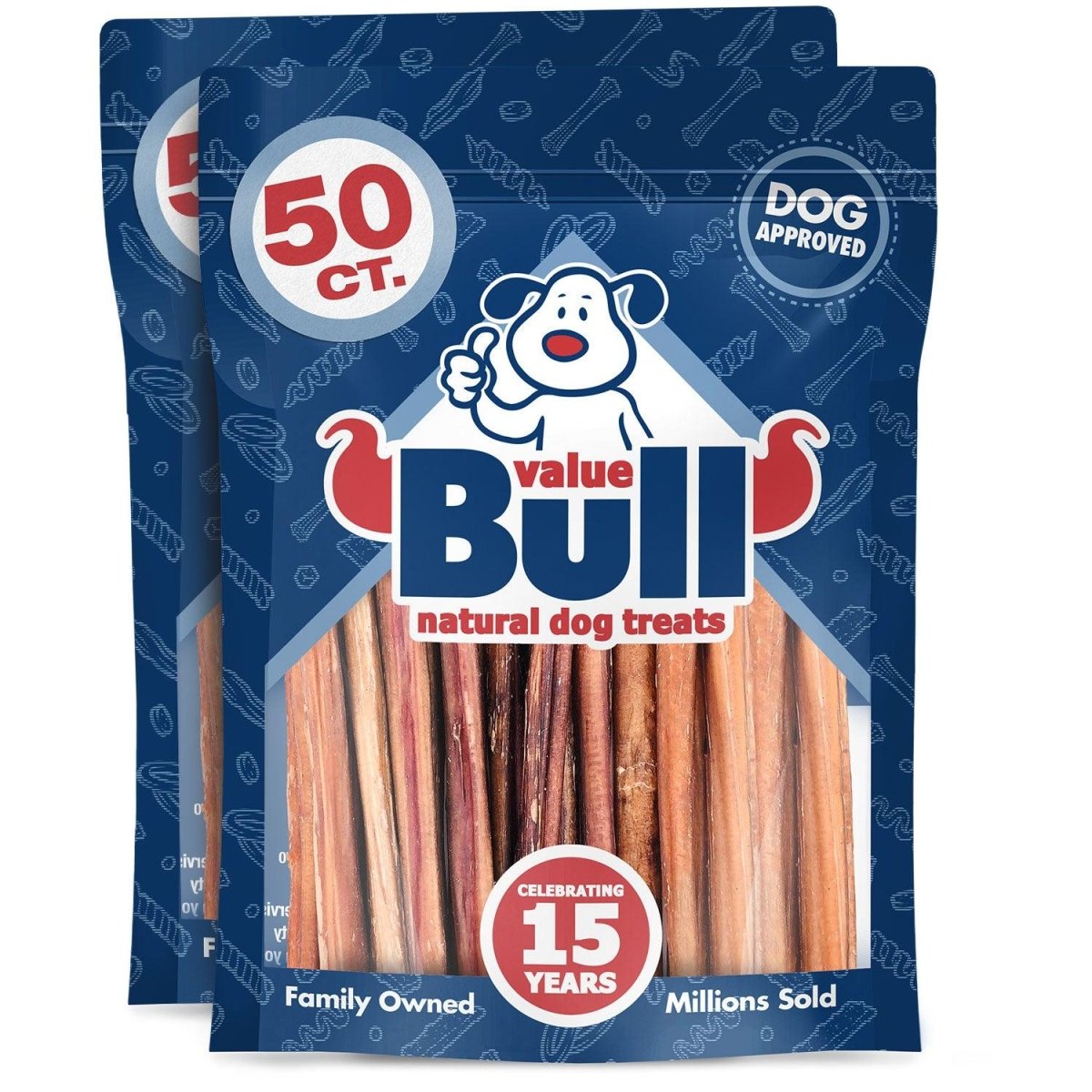 Extra Thin Bully Sticks for Dogs - ValuePetSupplies