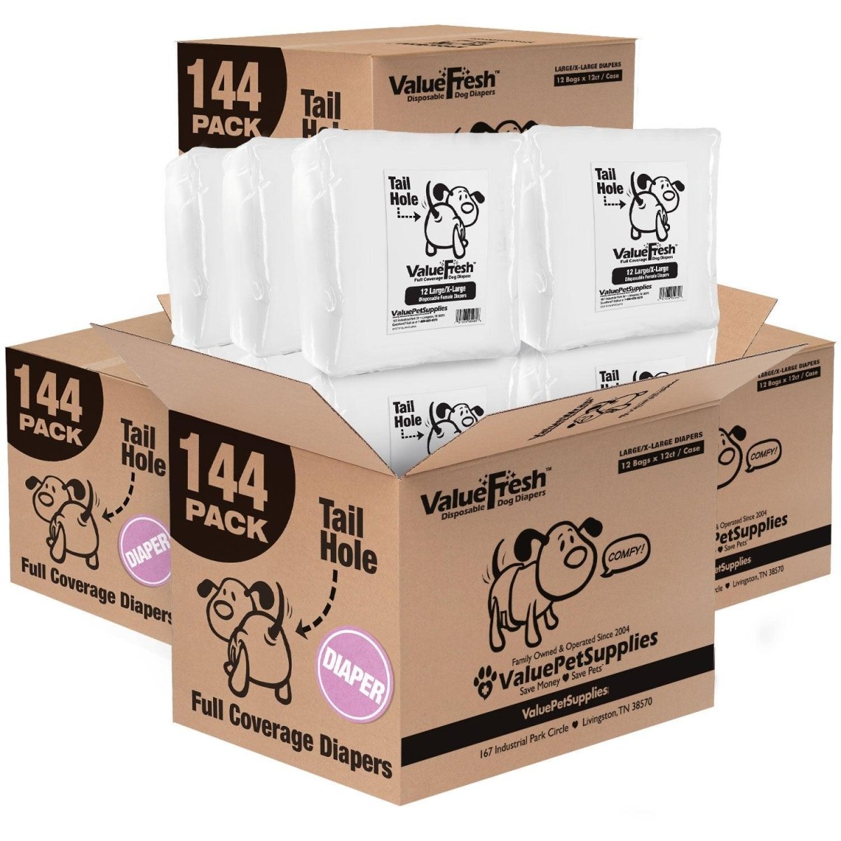 Wholesale Dog Diapers - ValuePetSupplies
