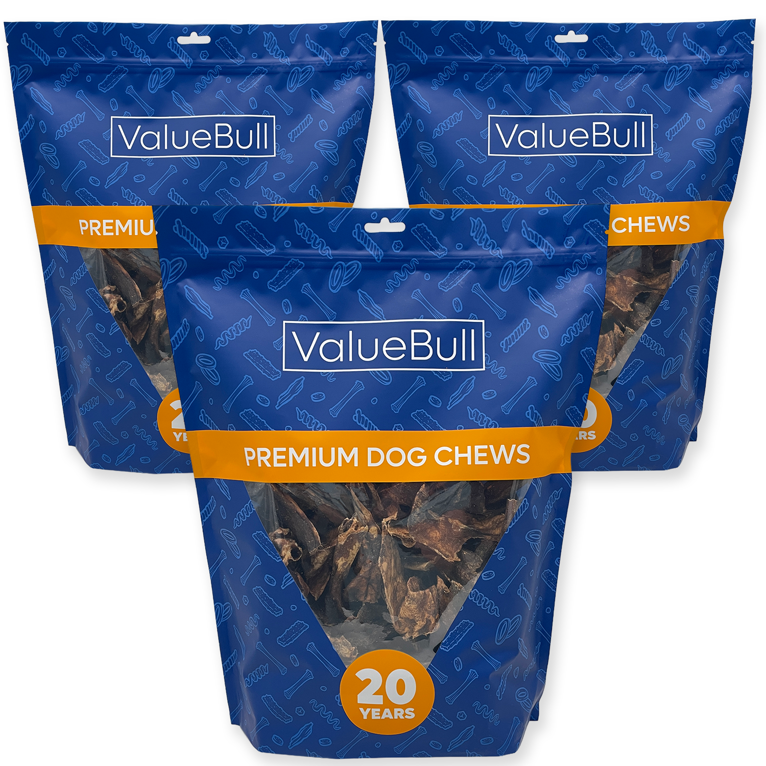 ValueBull Lamb Lung for Dogs, Varied Shapes and Sizes, 6 Pound - 6