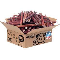 ValueBull USA Collagen Sticks for Dogs, 12 Inch Medium Chews, Natural Long-Lasting Dog Treats, 100 Count Bulk Pack - Medium - 100 Count
