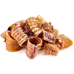 ValueBull USA Beef Trachea Bites for Small Dogs, 10 Pounds Bulk Pack - Bites - 10 Pound