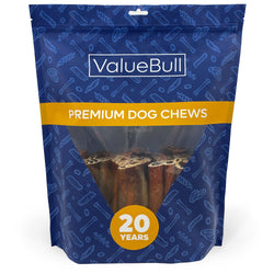 ValueBull Collagen Sticks for Dogs, 6 Inch Super Jumbo Chews, Natural Long-Lasting Dog Treats, 25 Count - X-Jumbo - 25 Sticks