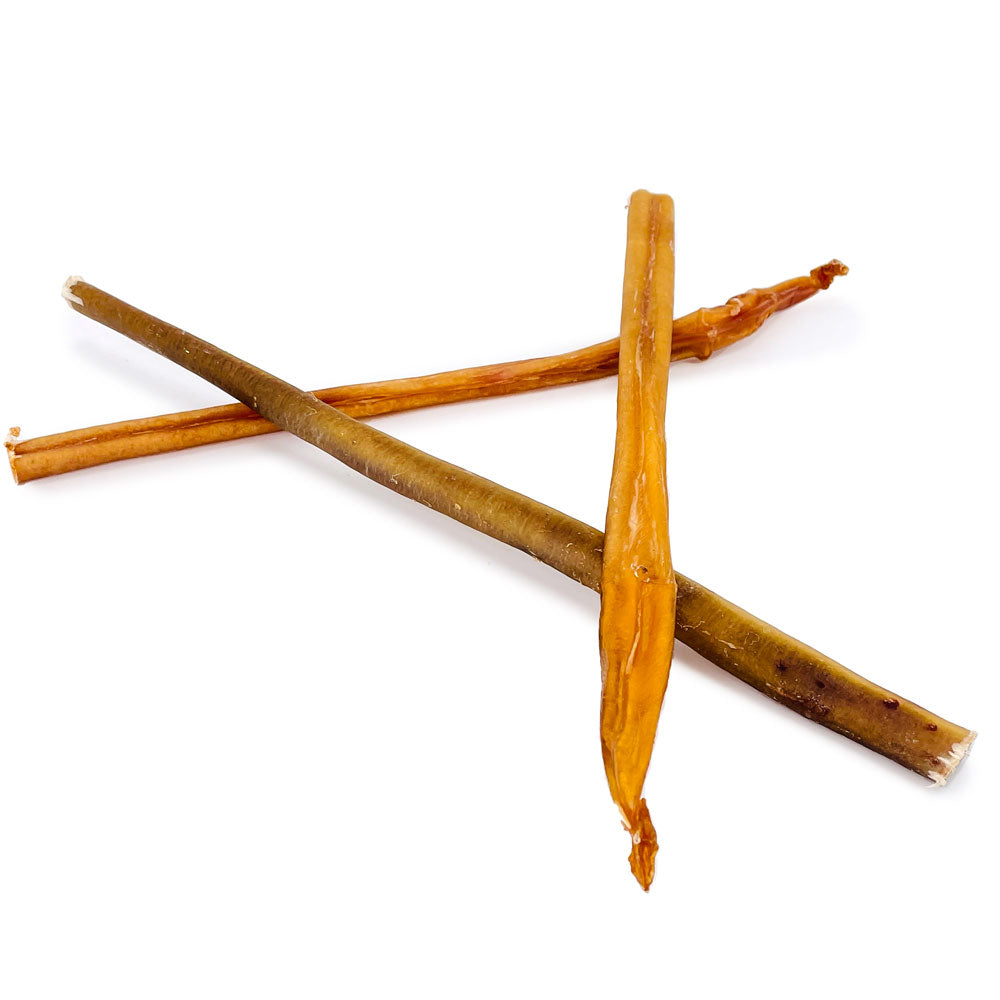 ValueBull USA Bully Sticks for Small Dogs, Thin 12 Inch, 10 Count - Thin - 10 Sticks