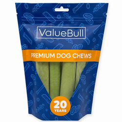ValueBull Himalayan Yak Cheese Dog Chews, Mint, Large, 5 Count - Mint - 5 Bars