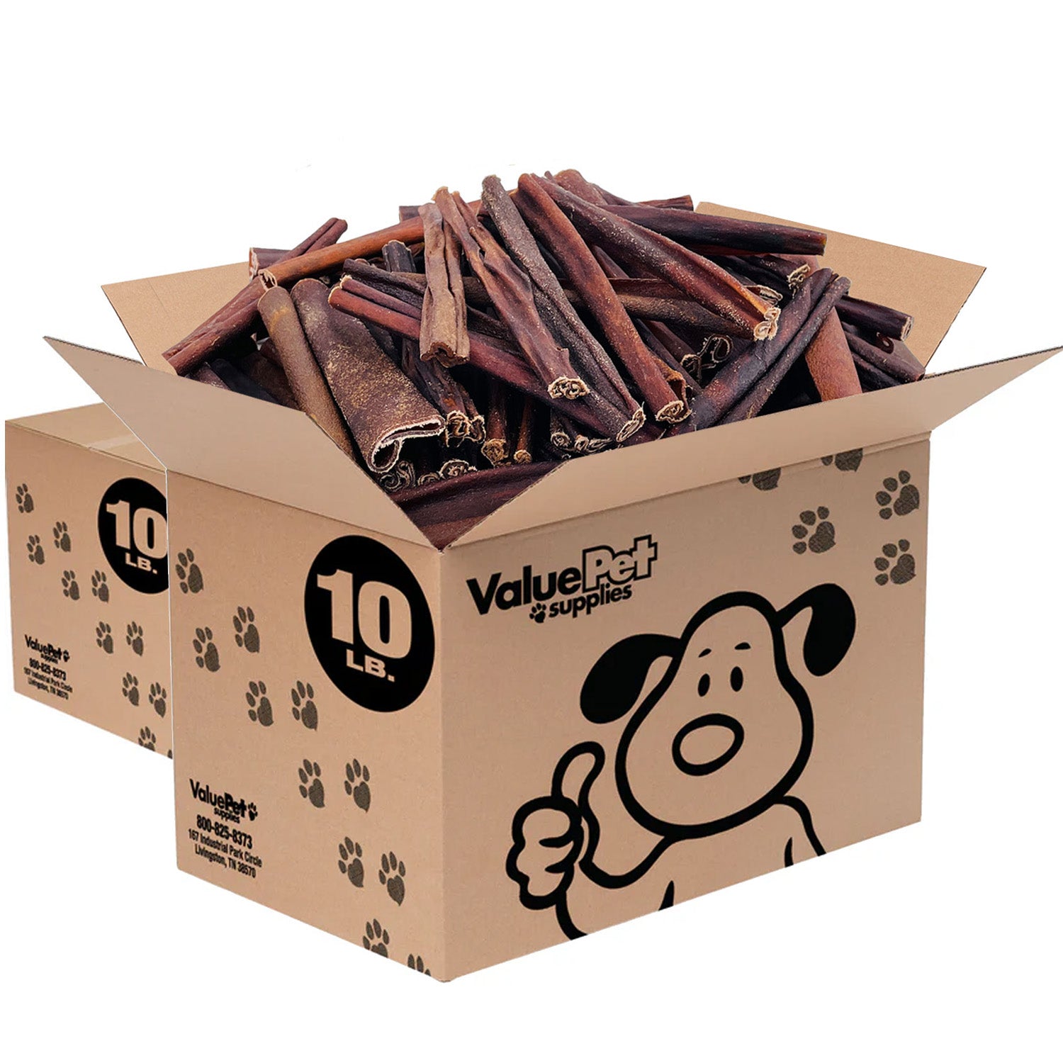 ValueBull Collagen Sticks for Dogs, Varied Shape & Size Chews, Natural Long-Lasting Dog Treats, 20 Pound Bulk Pack - Varied - 20 Pound