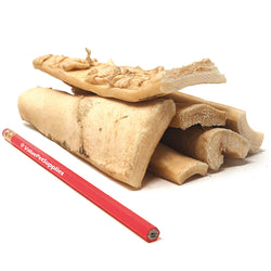 ValueBull Beef Cheek Slices, Long Lasting Dog Chews, Thick 4-6 Inch, 120 Count Bulk Pack