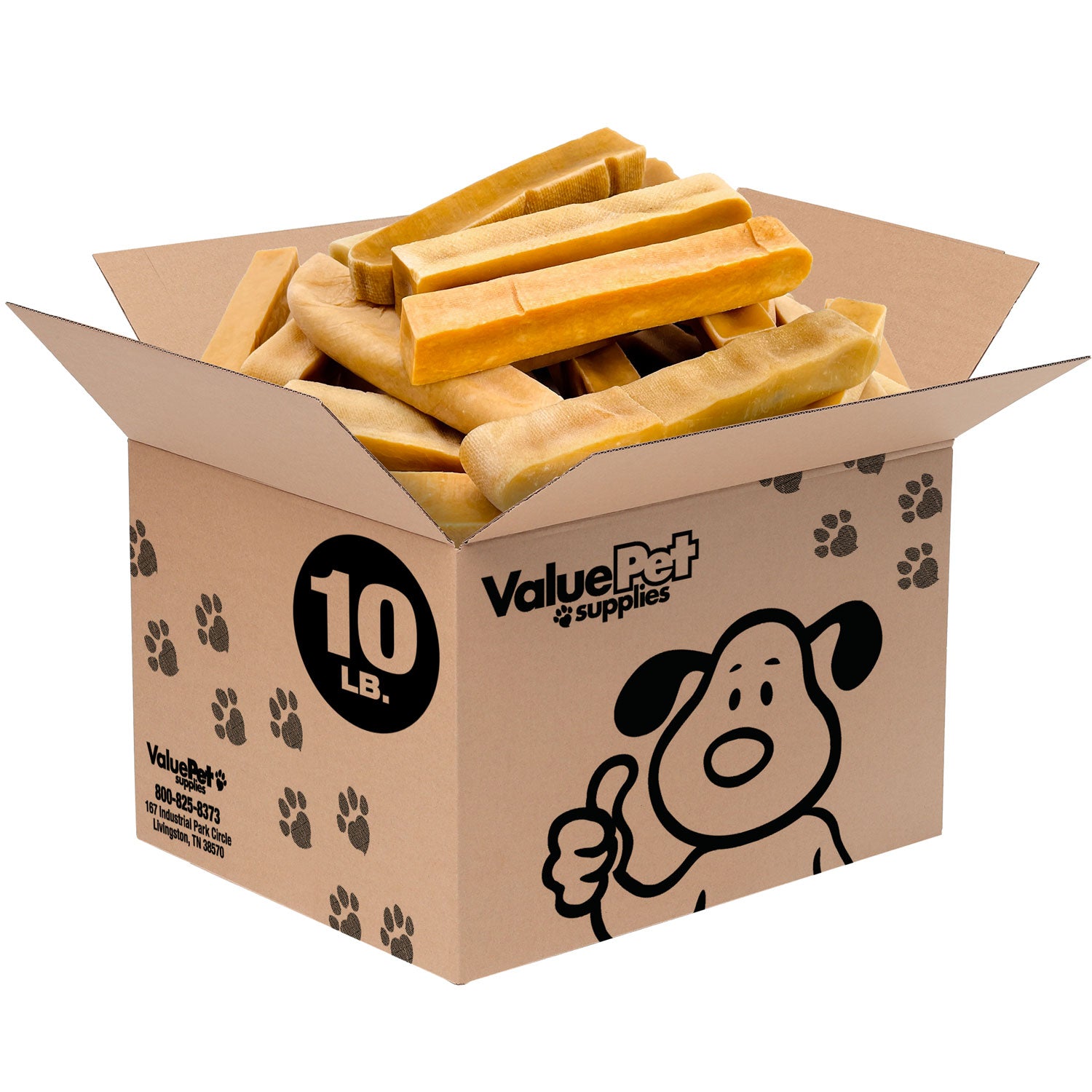 ValueBull Himalayan Yak Cheese Dog Chews, Extra Extra Large, 10 lb Bulk Pack