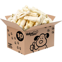 ValueBull Beef Cheek Rolls, Dog Chews, Varied Shapes, 6 Inch, 10 Pounds Bulk Pack