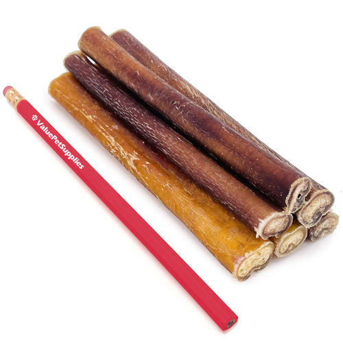 ValueBull Bully Sticks for Dogs, Thick 6 Inch, 100 Count RESALE PACKS (20 x 5 Count)