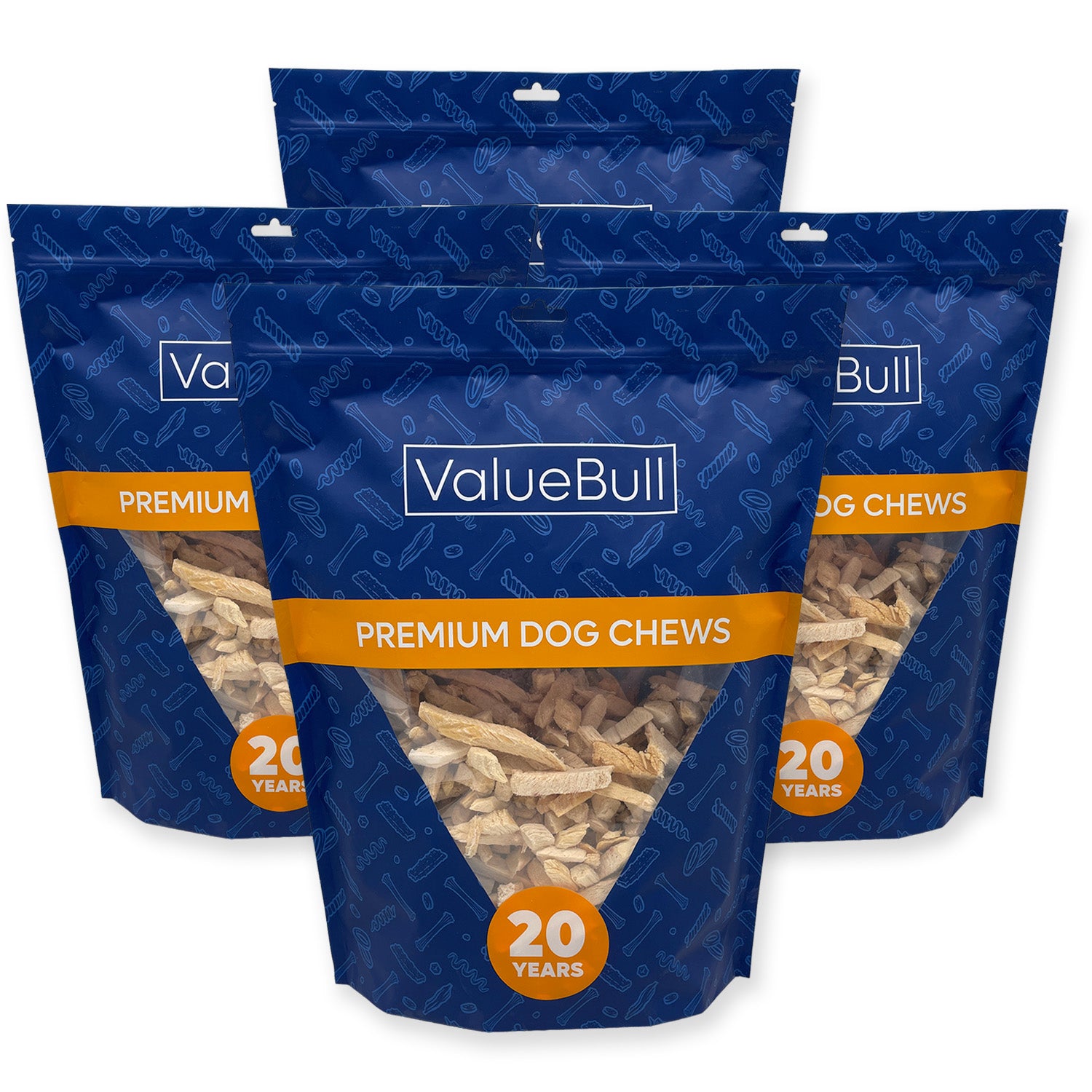 ValueBull USA Freeze Dried Chicken Breast, 8 Pound Wholesale Pack - 8