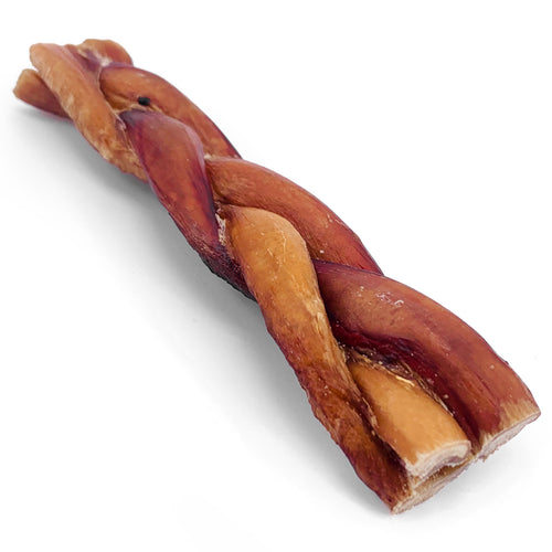 ValueBull Braided Bully Sticks, Thick 6 Inch, 10 Count