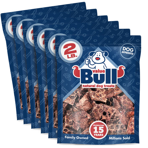 ValueBull Lamb Lung Wafers for Dogs, Premium 12 lb