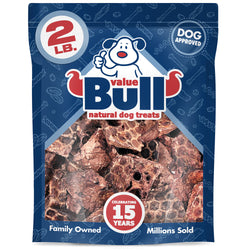 ValueBull Lamb Lung Wafers for Dogs, Premium 2 Pound