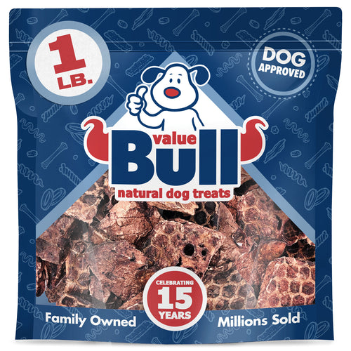 ValueBull Lamb Lung Wafers for Dogs, Premium 1 lb