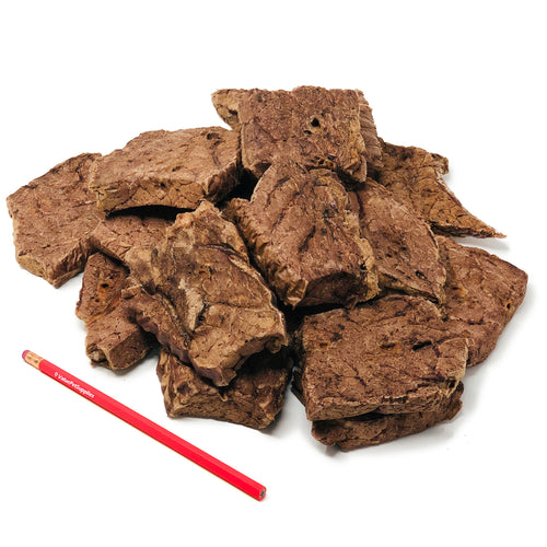 ValueBull USA Beef Lung Dog Chews, Sliced, 20 Pound WHOLESALE PACK