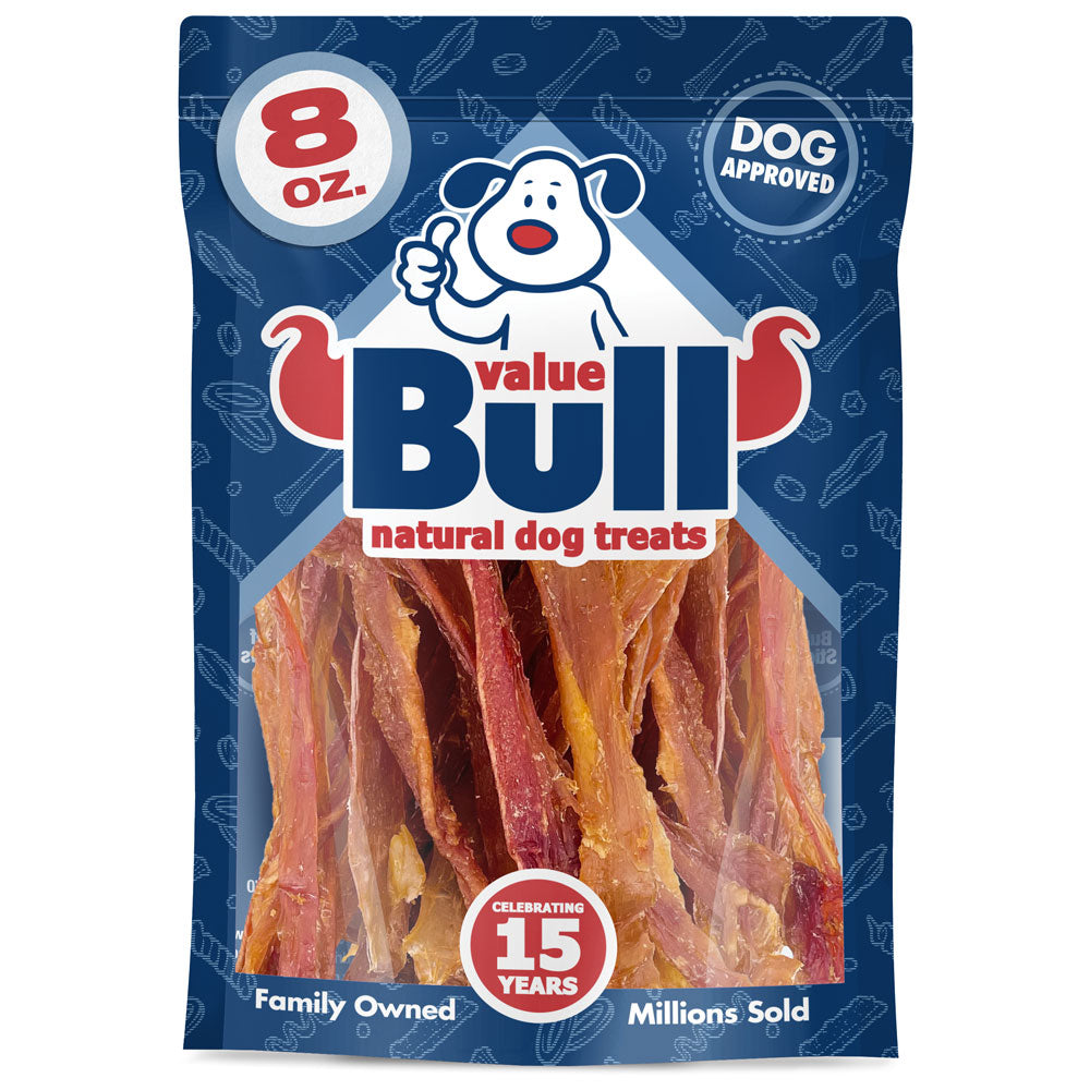 ValueBull USA Turkey Tendons Dog Treats, 8 Ounces