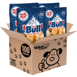 ValueBull USA Pig Skin Twists, Small, Smoked, 100 Count