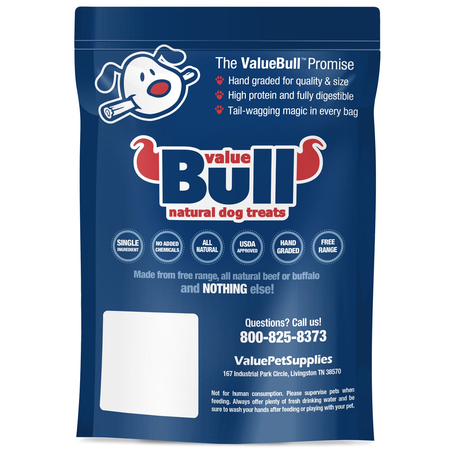 ValueBull Bully Sticks for Dogs, Jumbo 6 Inch, 400 Count
