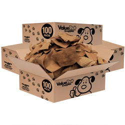 ValueBull USA Rawhide Chips, Premium Thick Cut Rawhide, Smoked, 400 Count WHOLESALE PACK