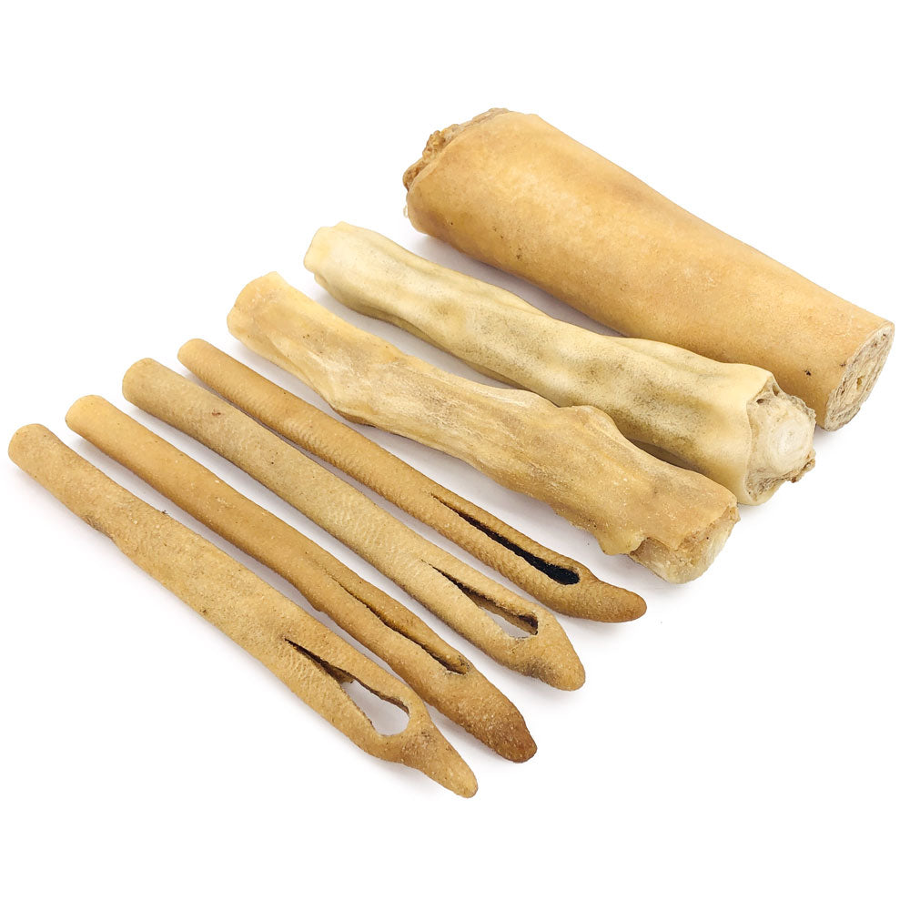 ValueBull Cow Tails Dog Chews, Varied Shapes, 5 Pounds BULK PACK