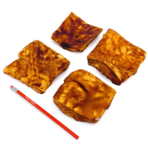 ValueBull Beef Cheek Chips for Dogs, Jumbo 4-5 Inch, Beef Flavored, 5 Pound