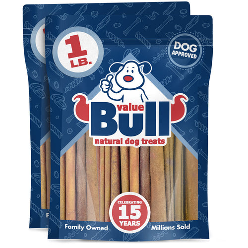 ValueBull USA Collagen Sticks, Premium Beef Dog Chews, 4-6" Varied, 2 Pound