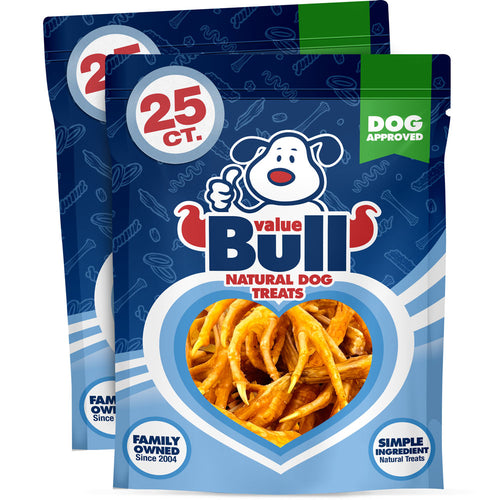 NEW- ValueBull Chicken Feet for Dogs, 50 Count