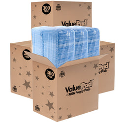ValuePad USA Puppy Pads, Medium 22x23 Inch, 1,200 Count WHOLESALE PACK