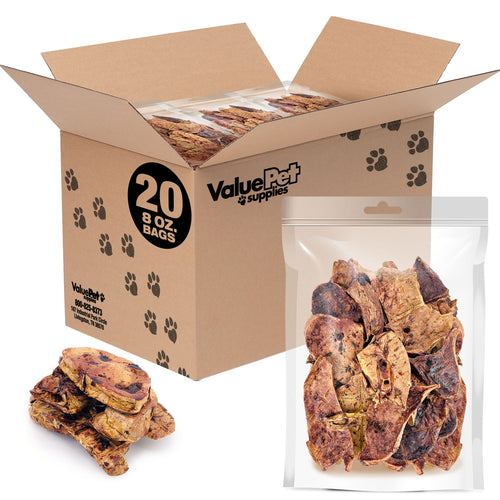 ValueBull NZ Lamb Lung Dog Chews, Sliced, 10 Pounds RESALE PACKS (20 x 8 Ounce)