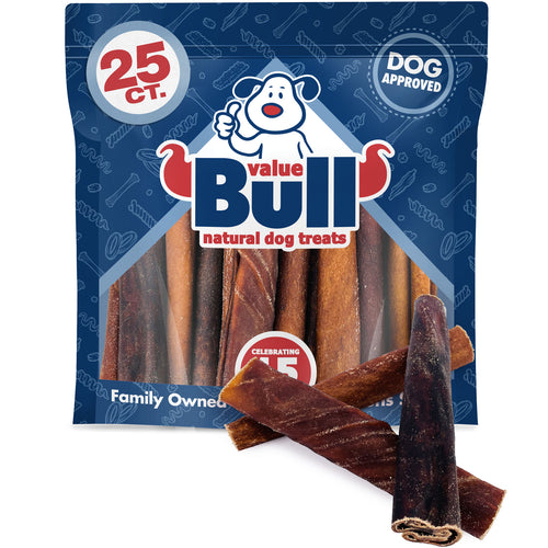 ValueBull Collagen Sticks, Long Lasting Beef Dog Chews, Healthy & Safe, Jumbo 6 Inch, 400 Count