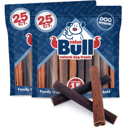 ValueBull Collagen Sticks, Long Lasting Beef Dog Chews, Healthy & Safe, Jumbo 6 Inch, 50 Count