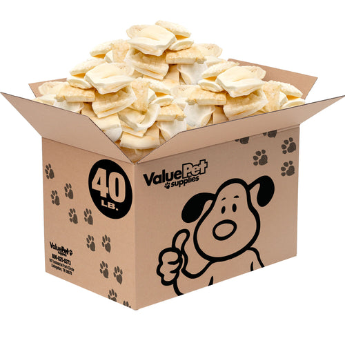 ValueBull Beef Cheek Chips for Dogs, Natural, 40 lb. WHOLESALE PACK